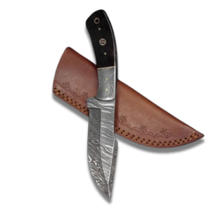 Couteau de camping en acier damassé fait à la main Skinner couteau de chasse couteaux d'extérieur - Product Image 1