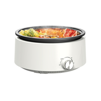 Base amovible, bouton antiadhésif, 3 niveaux de puissance réglables, cuiseur à fondue détachable 4L, 1500W