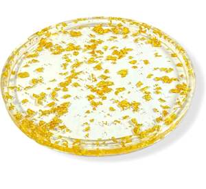 Plateau en résine fait main de qualité supérieure pour servir un plateau de placage de nourriture de fête de mariage écologique - Product Image 6