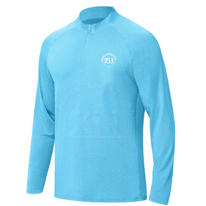 Vêtement à manches longues ajusté, léger, respirant, grande taille, avec fermeture éclair 1/4, personnalisable avec logo, dernier design, vente chaude - Product Image 1