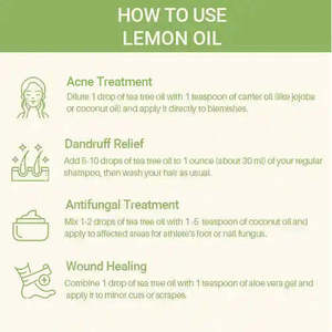 ¡Compra 1 y Lleva 1 Gratis! Aceite Esencial de Limón Prensado en Frío 10ml, 100% Puro Citral para Hidratación, Combinado con Aceite Esencial de Franquincienso - Product Image 3