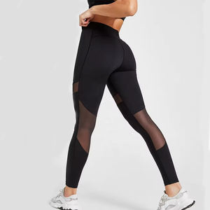 Vêtements de sport et de fitness pour femmes ensemble de deux pièces de haute qualité ensembles de yoga noir avec logo personnalisé pour femmes en vente meilleures ventes - Product Image 2