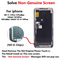 Écran LCD Incell de remplacement JK ZY RJ avec numériseur tactile et châssis d'origine pour X/XS/XR/11/12/13/14 Pro Max - 100 % testé, garantie 1 an