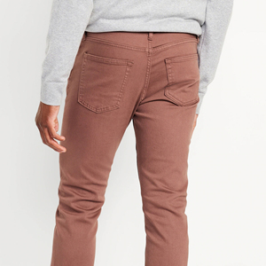 Pantalons décontractés pour hommes de haute qualité respirant droit taille moyenne pantalons tricotés en coton de poids moyen en gros - Product Image 2