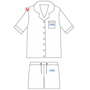 Conjunto de Pijama de Manga Corta para Mujer de la Hermandad Zeta Phi Beta, Ropa de Dormir Suave, Conjuntos de Pijama Cómodos - Product Image 2