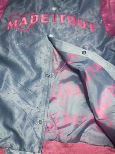 OEM Manufacturer High Quality Winter Men's Baseball Letterman Varsity <b>Jacket</b> Custom Embroidery Front Silk Sleeves Windbreaker - Product Image 3