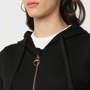 Sweat-shirts à capuche pour femmes en coton 100% avec logo personnalisé OEM, style streetwear, respirants, séchage rapide, haute qualité, vêtements d'automne et d'hiver - Product Image 4