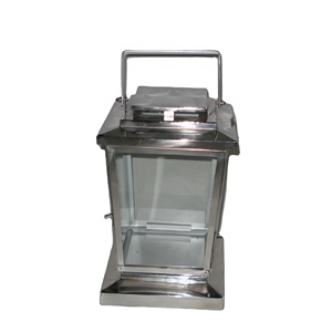 Lanternes de maison et de jardin composées d'acier inoxydable et de fer et de bois avec des supports et des supports de T-light dans les finitions multiples au besoin - Product Image 1