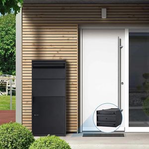 Powder Coated Steel Stainless Steel Metal Outdoor Smart Modern Secure Large Lockable Drop Mailbox Wall <b>Vase</b> Spring - Product Image 6