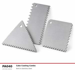 Fida Metal <b>Cake</b> Decorating <b>Comb</b>, <b>Cake</b> Icing <b>Comb</b> Square - Product Image 2
