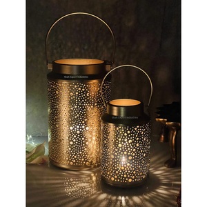 Snowflake Design Iron Metal Candle <b>Lantern</b> Silver Finished for Home Wedding Tabletop Lighting Decor Hanging <b>Lanterns</b> - Product Image 4