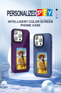เคสโทรศัพท์มือถือ NFC อัจฉริยะ iPhone 16 15 14 13 Pro Max PLUS สี่สี E-Ink ปรับแต่งรูปแบบ DIY เคส TPU กันกระแทก - Product Image 6