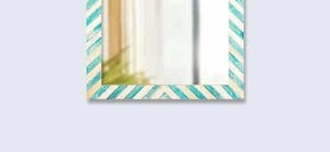 Declaración decorativa de diseñador de espejo de pared con incrustaciones de resina exclusiva para hoteles y residencias - Product Image 4