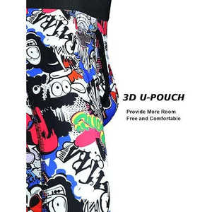 <b>Men's</b> Athletic Boxer Briefs <b>Long</b> Leg Trunks <b>Underwear</b> Low Waist Rise Knitted Polyester/Spandex Anti-Bacterial Breathable - Product Image 3