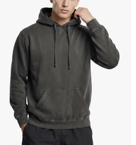 Sweat à capuche en molleton surdimensionné pour homme, coupe décontractée, logo personnalisé, 400 GSM, coton biologique, fabricant du Bangladesh - Product Image 5