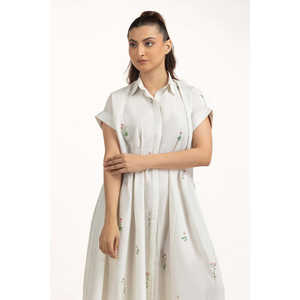 Vestido Regular Fit WM-DRS-WS25-505, Transpirable, con Volantes de Spandex, Decoración de Crochet, Estilo Casual/Fiesta/Sexy, Forro Natural - Product Image 1