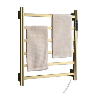 Newfun - Toallero De Baño Dorado Cepillado De 24 Pulgadas, 2 Toalleros Para Barra De Baño, Soporte Clásico De Acero Inoxidable SUS304, Montado En La Pared