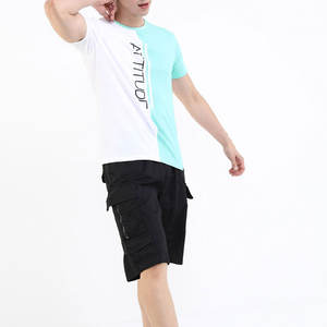 Camiseta de gran tamaño para hombre con cuello redondo pesado 240GSM de alta calidad, camiseta de calle personalizada de algodón pesado con estampado de lujo en stock - Product Image 5