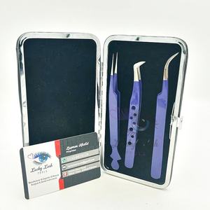 RB-เครื่องมือดัดขนตาสเตนเลสสตีลสีฟ้าเข้มเครื่องมือดัดคิ้วแบบแหลม - Product Image 5