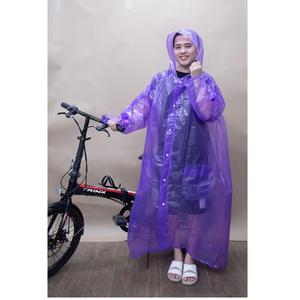 OEM colorido impermeable PE plástico pedidos personalizados ligero portátil sola persona impermeables con capucha de Vietnam - Product Image 5