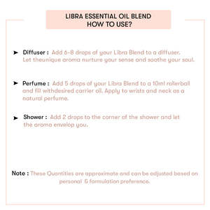 Mezcla de Aceites Esenciales 100% Puros con Signo Zodiacal Libra para el Cuerpo, con Frankincienso, Ylang-Ylang, Melaleuca y Geranio, Aclarante y Reafirmante - Product Image 4