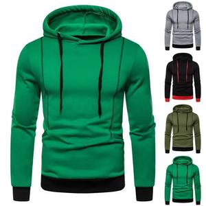 Sudaderas con capucha personalizadas para hombre, estilo informal, 350g, básicos de algodón, diferentes colores, logotipo bordado, diseño en blanco, sudaderas impresas - Product Image 1
