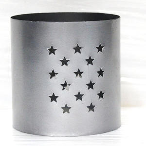 Bougeoir votif décoratif moderne en métal doré Pots à bougies et lanternes en métal élégants pour les mariages à la maison - Product Image 1