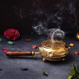 Aluminum Incense Burner Butterfly Loban Dani Dhoop <b>Sambrani</b> Holder Arti Modern Design Home Decor - Product Image 2