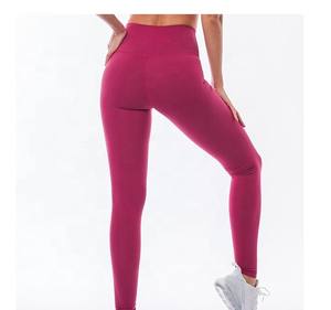 Leggings de Yoga Sin Costuras para Mujer, Leggings Deportivos al por Mayor con Diseño Estampado, Poliéster y Elastano, Logotipo en la Cintura, por OVERSEAS SPORTS - Product Image 2
