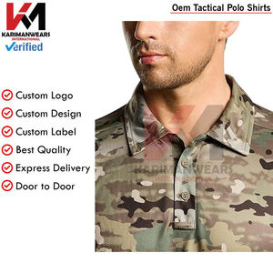 Polo deportivo de Paintball para hombre, camisa de Golf de rendimiento táctico de manga corta, ropa deportiva ligera y transpirable para exteriores - Product Image 5