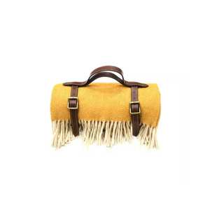 Manta de lana de espiga de mango supersuave, superventas, técnica tejida, uso en temporada de invierno, precio de fábrica - Product Image 2