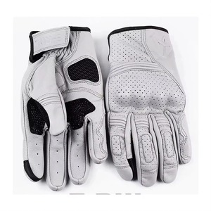 Guantes de moto de cuero genuino para hombre y mujer, diseño de logotipo personalizado, guantes de moto de carreras con gama barata - Product Image 6