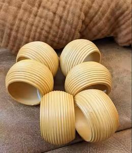 Anillos de Servilleta de Madera Natural Premium Ecológicos, Vajilla en Existencia para Bodas y Fiestas, Logotipo Personalizado Disponible - Product Image 3