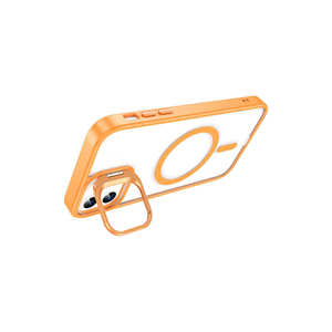 Funda de Silicona Premium Compatible con MagSafe con Soporte y Protección de Lente, Modelo Naranja Antihuellas para iPhone 11 Pro XR - Product Image 4