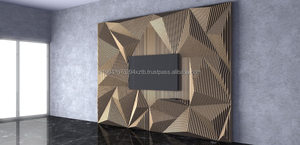 <b>Large</b> Modern Art Deco Kalatri Handicraft Woodwork Parametric 3D Wooden Wall Decorative Sculpture Interiors Hanging Touch Sensing - Product Image 2