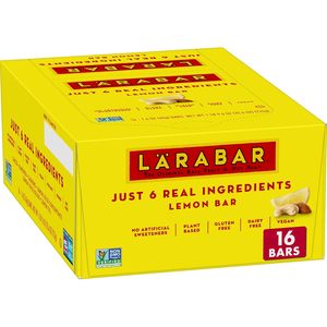 Barres aux fruits et aux noix Larabar Lemon Bar, sans gluten et végétaliennes, 25,6 oz, 16 unités - Product Image 1