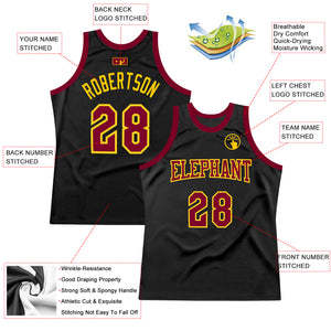 Camiseta de Baloncesto TriPro Sports Personalizada Sublimada en 3D, Negra con Ribete Rojo, Cuello en V, Absorbe la Humedad, Unisex para Adultos, Nombre del Equipo - Product Image 2