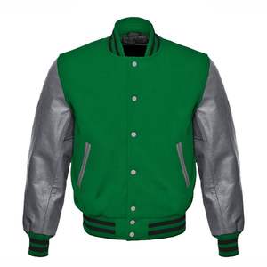 Chaqueta universitaria de béisbol de fábrica OEM profesional, ropa deportiva de lana duradera, chaqueta Bomber cálida de moda de invierno para hombres - Product Image 3