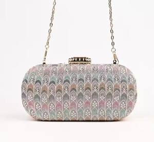 Ethnic <b>Clutch</b> With Patchwork Design Perfect For Gifting Or Enhancing Your Traditional Fashion Collection - Product Image 1