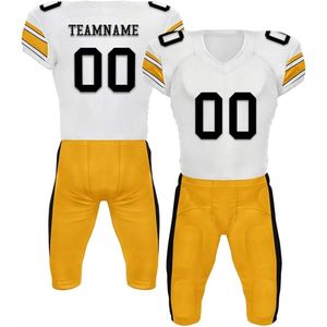 Conjunto de Uniforme de Fútbol Americano Transpirable de Alta Calidad para Adultos - Jersey Personalizable de Manga Corta para Entrenamiento y Torneos - Product Image 4