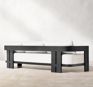 Mobili <span class=keywords><strong>da</strong></span> giardino dal <span class=keywords><strong>Design</strong></span> moderno Set di divani <span class=keywords><strong>da</strong></span> <span class=keywords><strong>esterno</strong></span> in alluminio verniciato a polvere di lusso <span class=keywords><strong>da</strong></span> 4 pezzi per Villa dell'hotel - Product Image 4