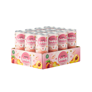 Jus de fruits à bulles avec perles de boba au litchi 320 ml en conserve, aromatisé, certifié HALAL ISO HACCP - Product Image 5
