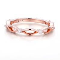 Anillo de Diamante Cultivado en Laboratorio con Certificación IGL, DEF VVS, Alta Joyería, Oro Rosa Sólido de 18K, Anillos de Compromiso y Boda, Anillo de Diamante de Lujo para Mujer