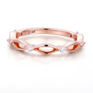 Anillo de Diamante Cultivado en Laboratorio con Certificación IGL, DEF VVS, Alta Joyería, Oro Rosa Sólido de 18K, Anillos de Compromiso y Boda, Anillo de Diamante de Lujo para Mujer - Product Image 1
