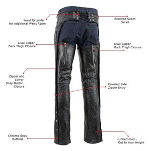 Hot Product Latest <b>Model</b> Lightweight <b>Motorbike</b> Leather Chaps Wholesale Manufacturer Personalized <b>Motorbike</b> Leather Chaps - Product Image 2