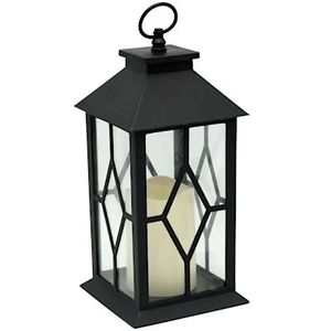 Farol de Vela Cuadrado Negro de Metal, Ecológico, Reutilizable e Impermeable, Decoración Premium para el Hogar para Navidad y Pascua - Product Image 6