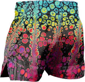 Pantalones cortos de boxeo de satén pesado personalizados XL para adultos, pantalones cortos de gimnasio con cintura elástica y logotipo, ropa de lucha por sublimación para adultos, Muay Thai - Product Image 2