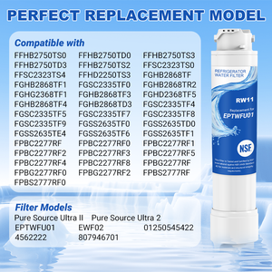 Filtre à eau pour réfrigérateur domestique RW11/EPTWFU01 en charbon actif, en plastique, de remplacement - Product Image 6