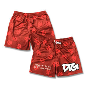Pantalones Cortos Personalizados 2025, Diseño por Sublimación, Estilo Urbano, Baloncesto, Deportes, Moda Masculina, Cordones Ajustables, Diseño Sólido, Cintura Media - Product Image 2