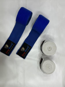 ผ้าพันมืออย่างรวดเร็วสีดำสำหรับพันมือมวยไทย MMA แบบมืออาชีพออกแบบได้ตามที่ต้องการ - Product Image 5